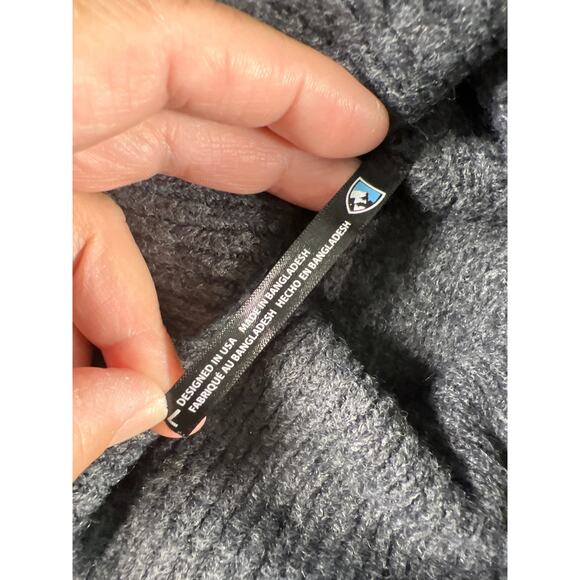 Kuhl Women's Cowineck Pullover Comfy Warm Chunky Turtleneck Gray Sweater, Size L - Picture 7 of 11